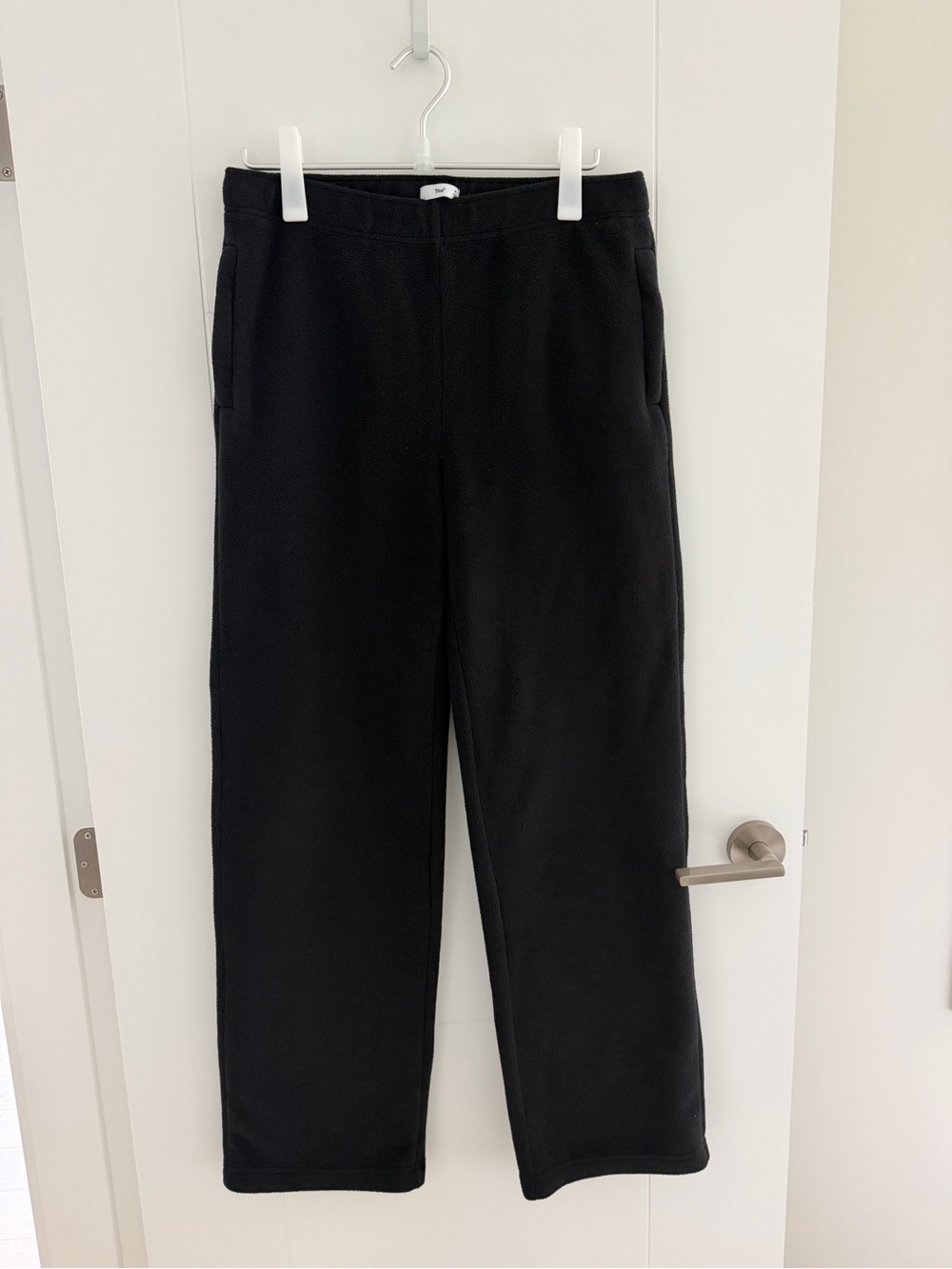 TNA Fleece Black Pull-On Sweatpants Size M